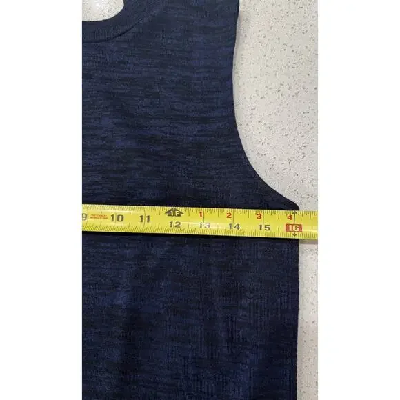 Rag & Bone Hudson Mock Neck Tank Top Petite Small Sleeveless Blue Minimalist - Picture 6 of 9